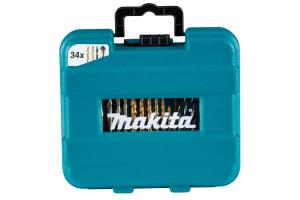 Kit/Conjunto de Brocas e Soquetes 34 Peças Makita