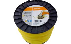 Fio De Corte Quadrado 3,00mm Rolo 312mt Roçadeira Stihl