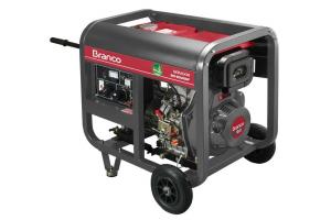 Gerador de Energia à  Diesel 7,5Kva Partida Elétrica BD-8000 EF- Branco